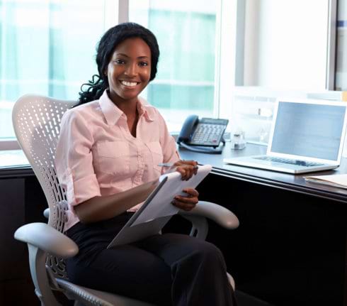 consultant smiling